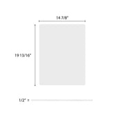 Excellanté 20"L x 15.5"W / White / 1 Cutting Boards