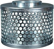 Apache 70002000 Round Hole Suction Strainers, Plated Steel, 4"