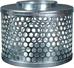 Apache 70002000 Round Hole Suction Strainers, Plated Steel, 4"