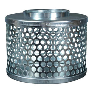 Round Hole Suction Strainers by Apache – 7"L x 0.5"W x 5.5"H, Zinc Plated Steel, Silver, Model 70002000