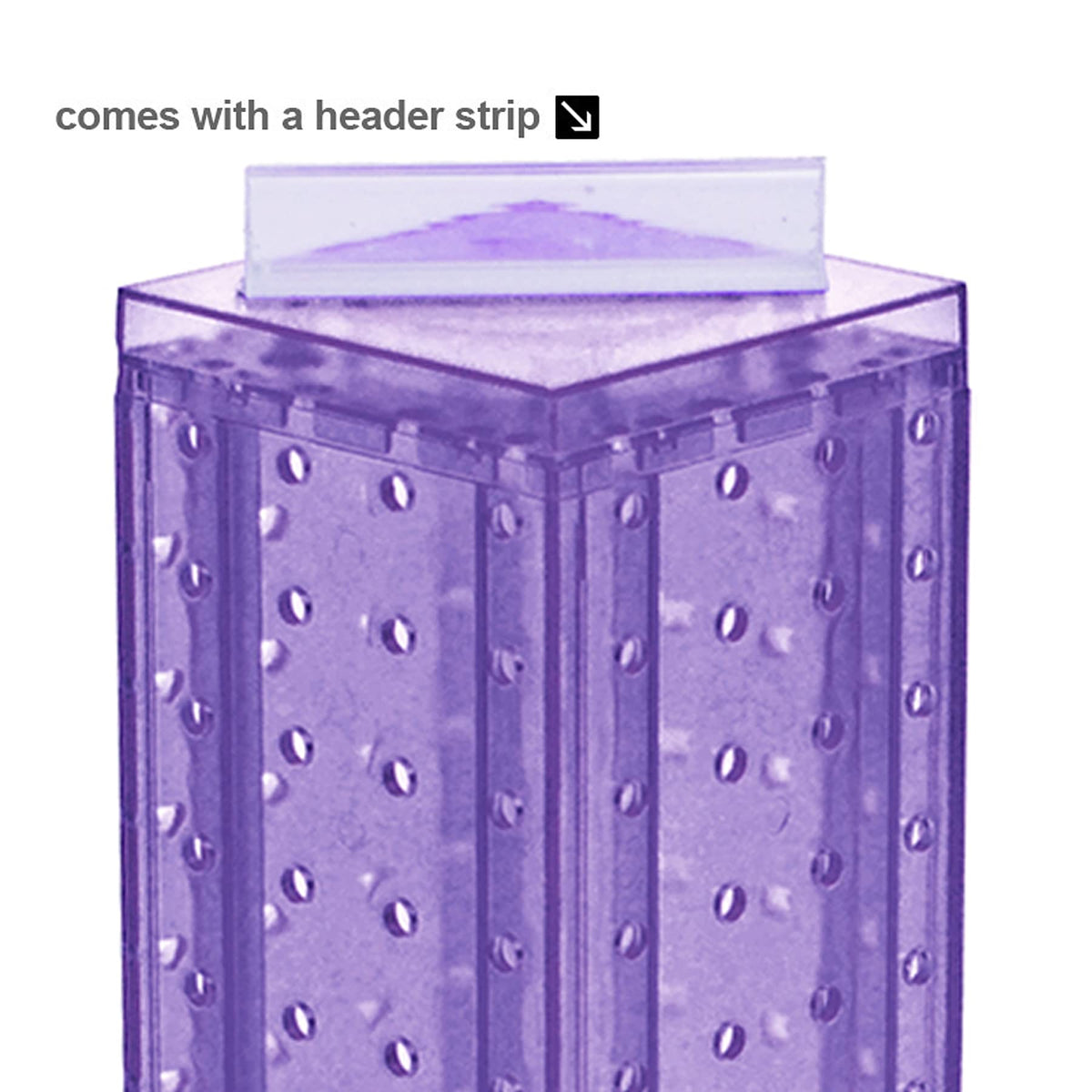 Azar Displays 4 inches x 12 inches x 9 inches / Purple / Pegboard only Panels & Units