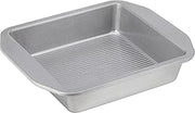 USA Pan 1120BW-3-ABC-1 American Bakeware Classics 8-Inch Square Cake and Brownie Pan, Aluminized Steel