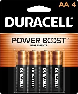 DURACELL Alkaline Powerboost AA4 Battery, 4 Count