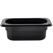 Food Pan 1/9 X 6" H-Pan Black Case Qty by Cambro – Black, Pack of 6, Model 96PHP110