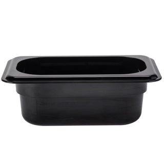 Food Pan 1/9 X 6" H-Pan Black Case Qty by Cambro – Black, Pack of 6, Model 96PHP110