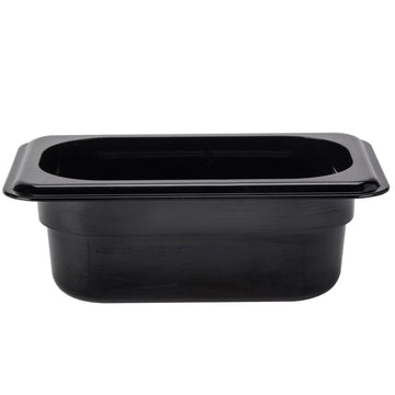 Food Pan 1/9 X 6" H-Pan Black Case Qty by Cambro – Black, Pack of 6, Model 96PHP110