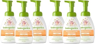 BabyGanics Alcohol-Free Foaming Hand Sanitizer, Pump Bottle, Mandarin, 8.45 Fl Oz (Pack of 6)