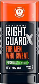 Right Guard Xtreme Defense Fresh Blast Solid 2.6 Ounce 72Hr (76ml)