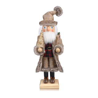 ArlinaL Santa Nutcracker Figure, 15 Inch, Gold