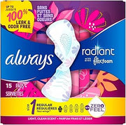 Always Radiant Pads with Wings, Scented (Pack of 4)