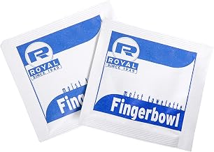 Royal Moist Wet Wipe Towelette, Individually Wrapped, Package of 1000