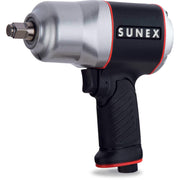 SUNEX 1/2" Composite Body Impact Wrench by Sunex Tools – 8"L x 7.25"W x 3"H, Steel, Multicolor, Model SX4350