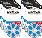 Rayovac Proline Advanced Hearing Aid Batteries | Size 675 | World's Longest Lasting Battery | Child-Resistant Packaging