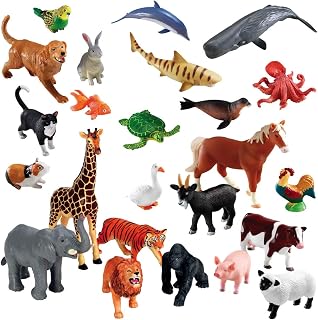 Learning Resources Jumbo Animals Including Pets, Jungle Animals, Farm Animals and Ocean Animals - 24 Pieces