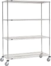 Nexel Stainless Steel Wire Shelf Truck, 72x18x80, 1200 Lb. Capacity