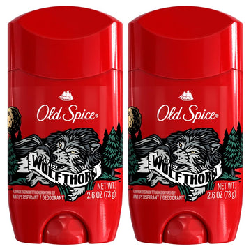 Wild Collection Invisible Solid Antiperspirant Deodorant by Old Spice – 2.6 Ounce (Pack of 2), red, Pack of 2, Model 158127