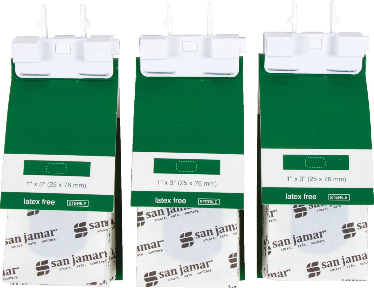 Metal Detectable Bandage Refills by San Jamar – Strip, Metal, Green, Model MKBR901