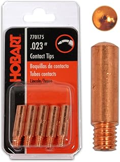 MIG Contact Tips, 5-Pack, Copper | 5-pack copper MIG contact tips; replacement consumables for Hobart welding guns
