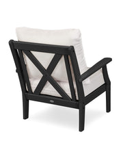 ® Braxton Deep Seating Chair in Teak/Dune Burlap by Polywood – High Density Polyethylene (HDPE), Teak / Dune Burlap, Model 4501-TE145999