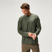 Mens SulTrac Long Sleeve Cycling Tee Thyme by Endura – XX-Large, Polyester, Thyme, Model MSultracLSTee1.0