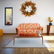 WreathDream Artificial Fall Wreath, 20 Inch Diameter, Rusty Red Magnolia Leaves
