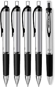 Uni-Ball Impact RT Retractable Bold Point Gel Pens, 5 Black Ink Pen (65870)