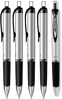 Uni-Ball Impact RT Retractable Bold Point Gel Pens, 5 Black Ink Pen (65870)