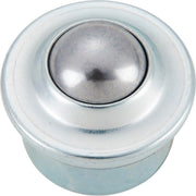 1" Diameter Stud Mount Ball for Ball Transfer Conveyor Tables by Global Industrial – Steel, Silver, Model BT254-0310