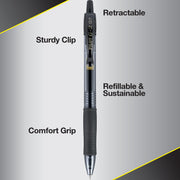 G2 Premium Gel Pens by PILOT – 5 Count (Pack of 1), Plastic, Black, Model 31078