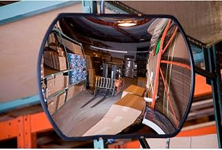 Global Industrial Roundtangular Impact-Resistant Acrylic Convex Mirror