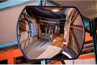 Global Industrial Roundtangular Impact-Resistant Acrylic Convex Mirror