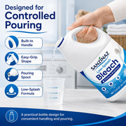 Low-Splash Bleach by sanzinaz – 81 Fl Oz (Pack of 1), Model Sanzinaz-lsb-81oz