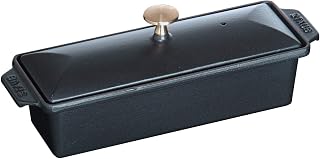 STAUB Cast Iron 1.5-qt Large Rectangular Terrine - Matte Black, Made in France
