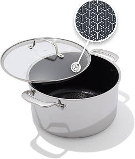 OXO Hybrid Nonstick Stainless Steel 8QT Stockpot with Lid