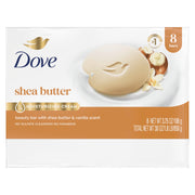 Shea Butter Beauty Bar Soap 8 Count by Dove – 3.75 Ounce (Pack of 8), White, Pack of 8, Model 011111076273