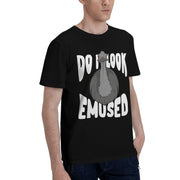 Men's T-Shirt by Lujngisp – Medium, Cotton, Black
