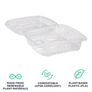 ECO PRODUCTS 8" 3 Compartment / Clear / Green Products Cups