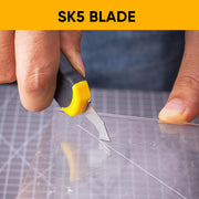 Plexiglass Cutter Acrylic Cutting Knife and 13 Pcs Blade Set by Steelite – SK5, Yellow, Model AZ6043