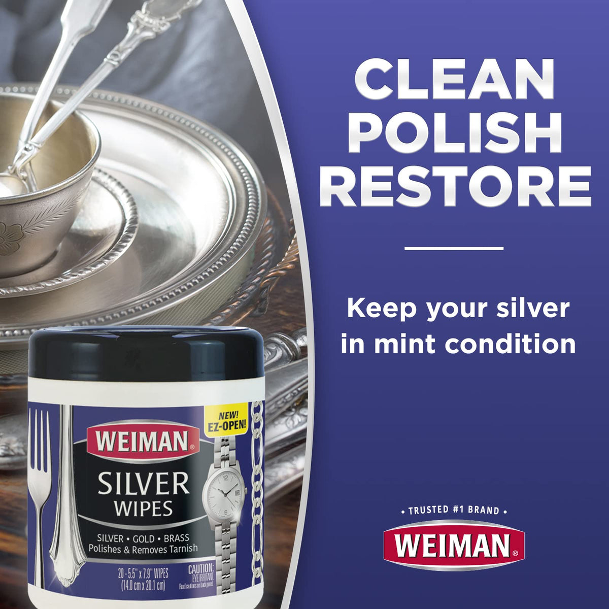 Jewelry Polish Cleaner by Weiman – 20 Count (Pack of 1), Plastic, No Color