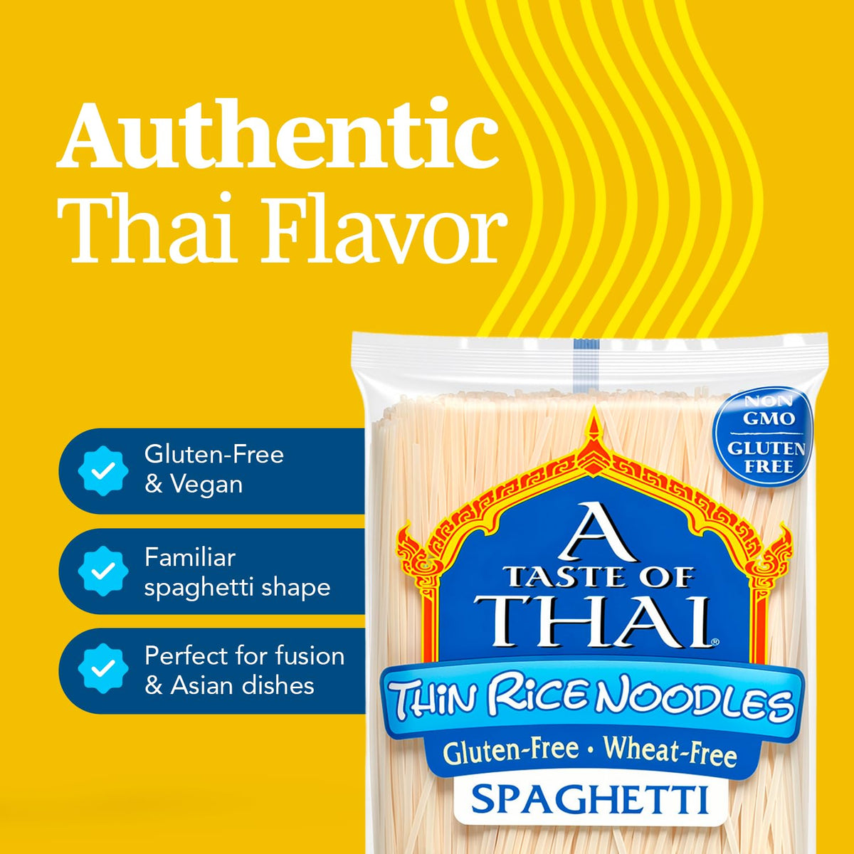 A Taste of Thai Spaghetti / 16 Ounce (Pack of 6) / Thin Noodle