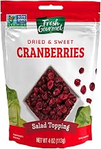 Fresh Gourmet Dried & Sweet Cranberries | 4 Ounce, Pack of 9 | Crunchy Snack and Salad Topper