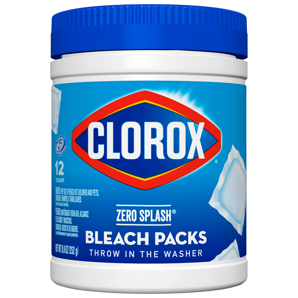 Zero Splash Bleach Packs by Clorox – 12 Count (Pack of 1), White, Model 31371