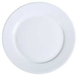 ABCO 14" Round Plate by Yanco – Large, Porcelain, Super White, Pack of 6, Model AC-25
