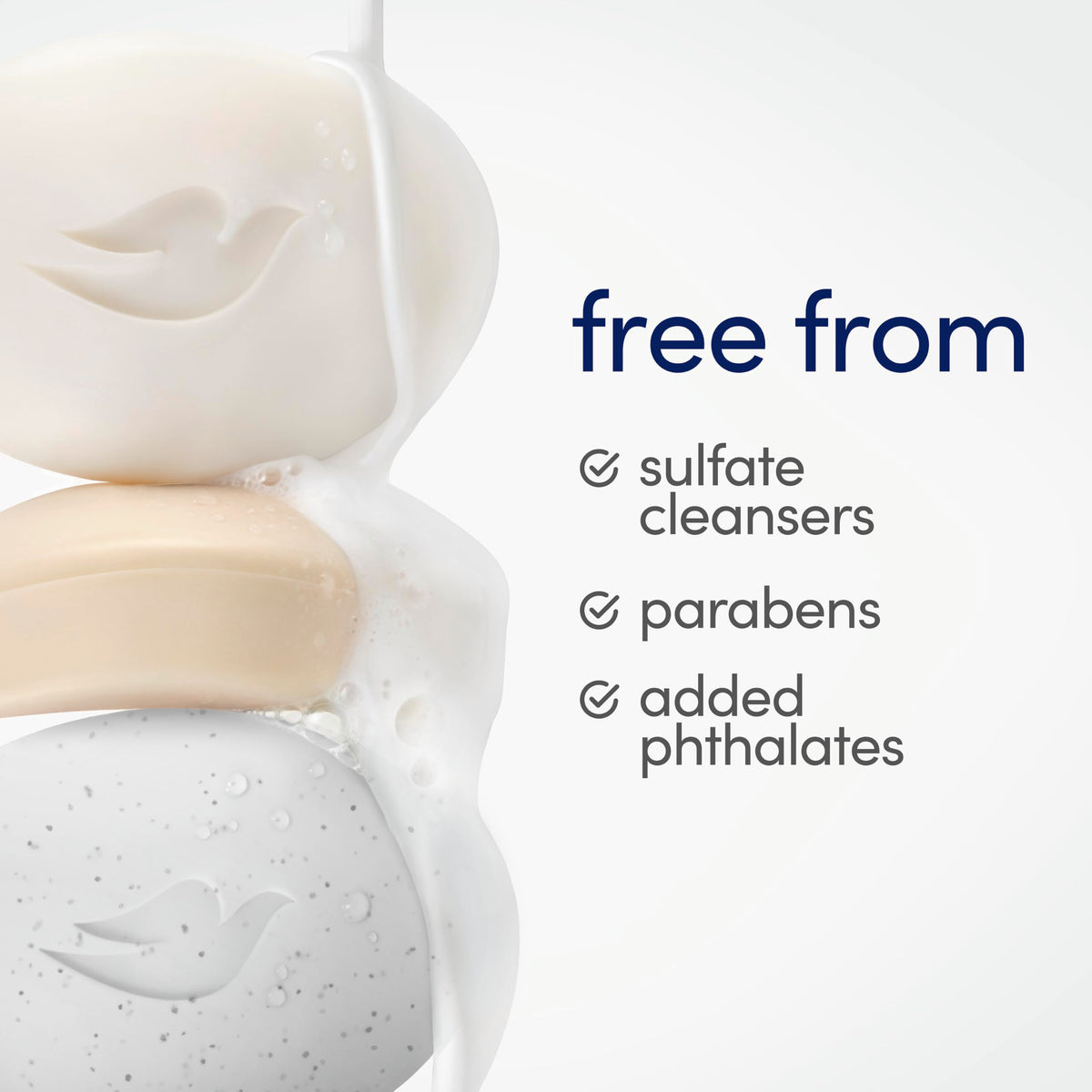 Dove 3.75 Ounce (Pack of 6) / Deep Exfoliating / Grey Soaps