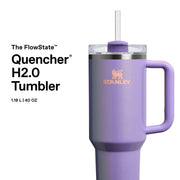 Flowstate Tumbler by by STANLEY – 40 Ounces, Stainless Steel, Periwinkle Shimmer, Model 10-10825-420