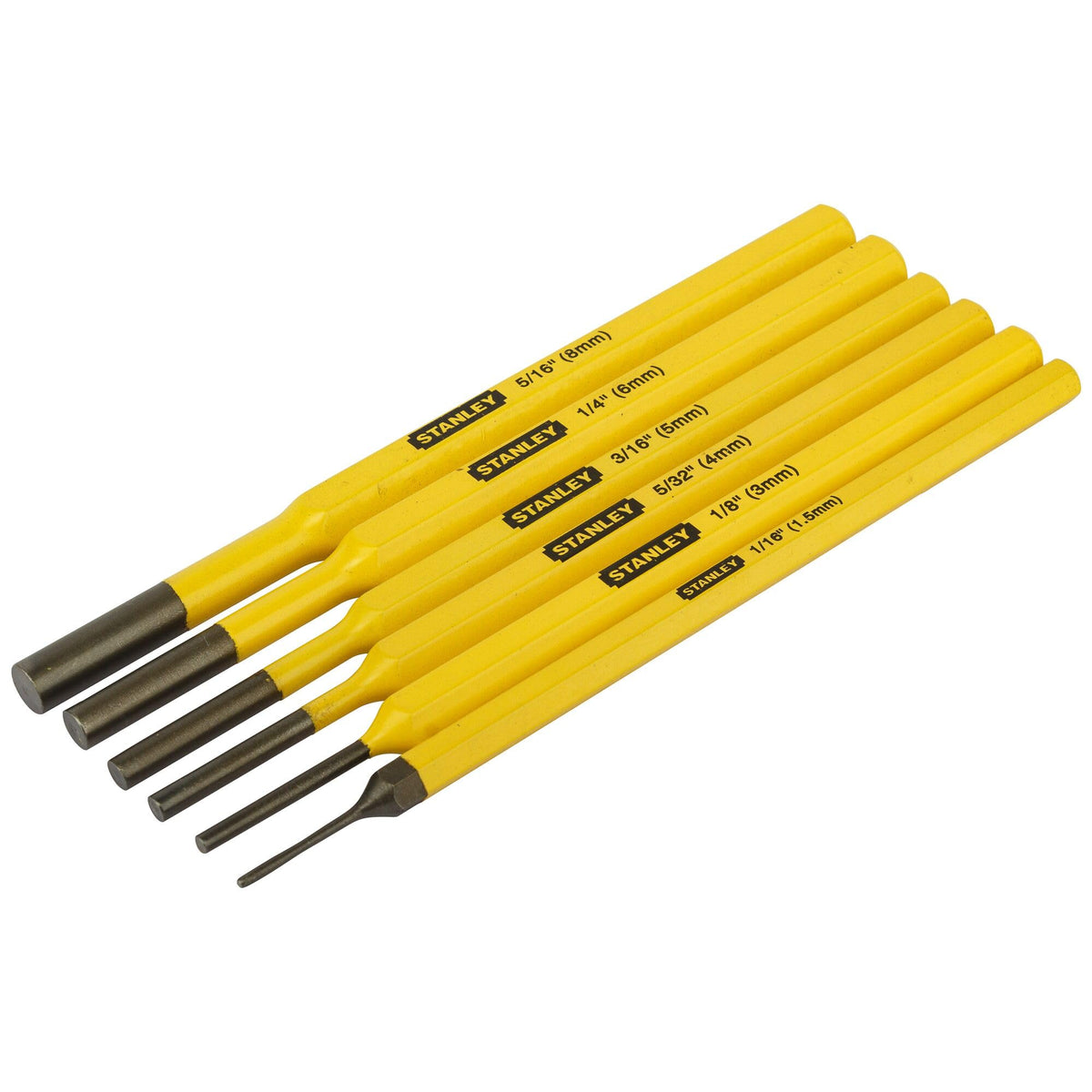 Punch & Cold Chisel 12 Pc. Set by STANLEY – One Size, Blend, Black, Yellow, Model 16-299