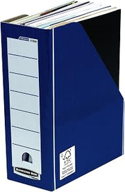 Fellowes Bankers Box Premium Magazine File - Blue/White, Pack of 10