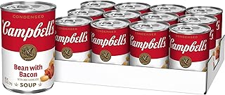 Campbell's Bean with Bacon Soup, Packaging May Vary, 11.25 Oz, Pack of 12
