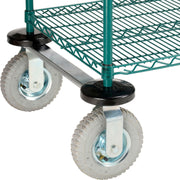 3 Shelf CART by Nexel – Alloy Steel, Green Epoxy, Model SC2436NG3