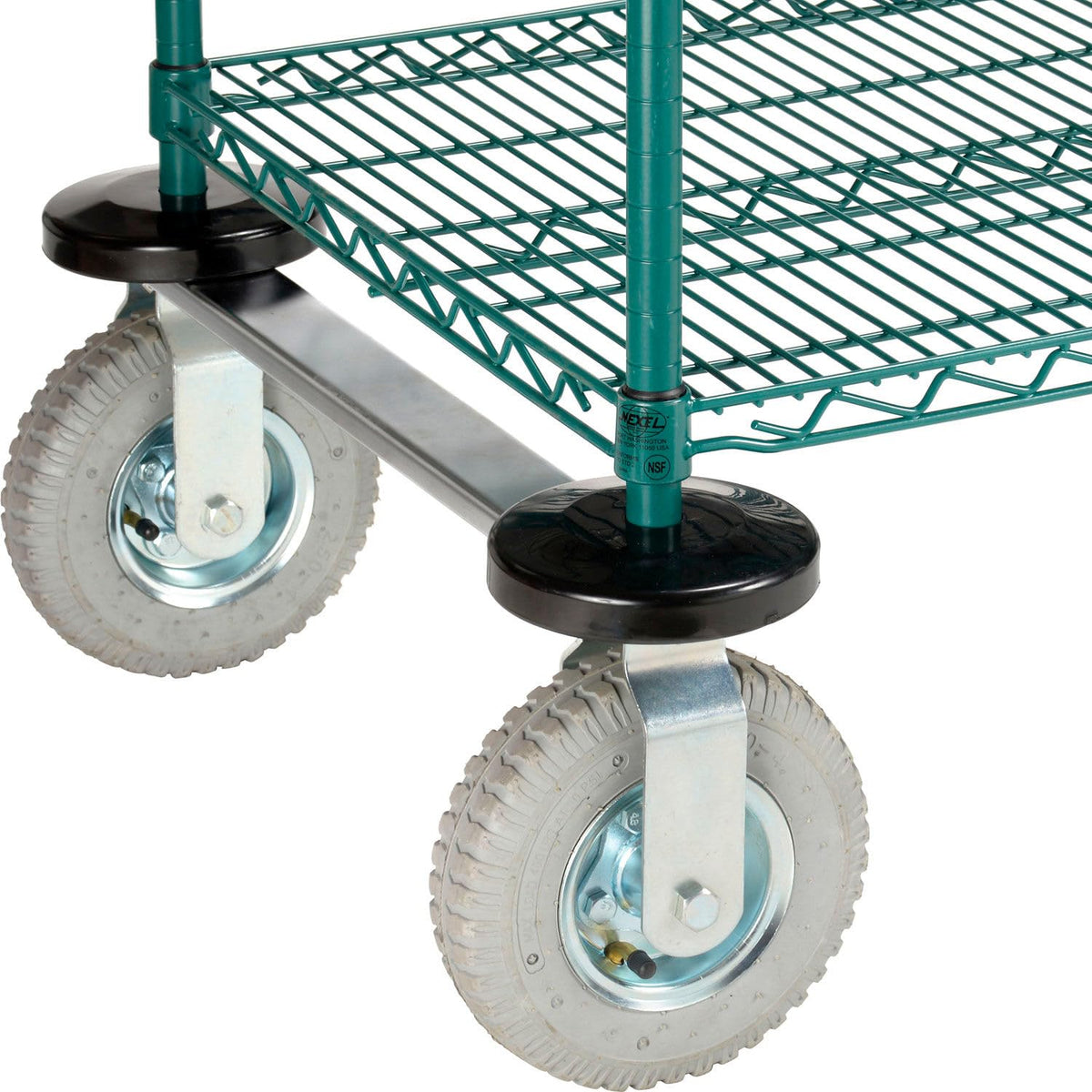3 Shelf CART by Nexel – Alloy Steel, Green Epoxy, Model SC2436NG3